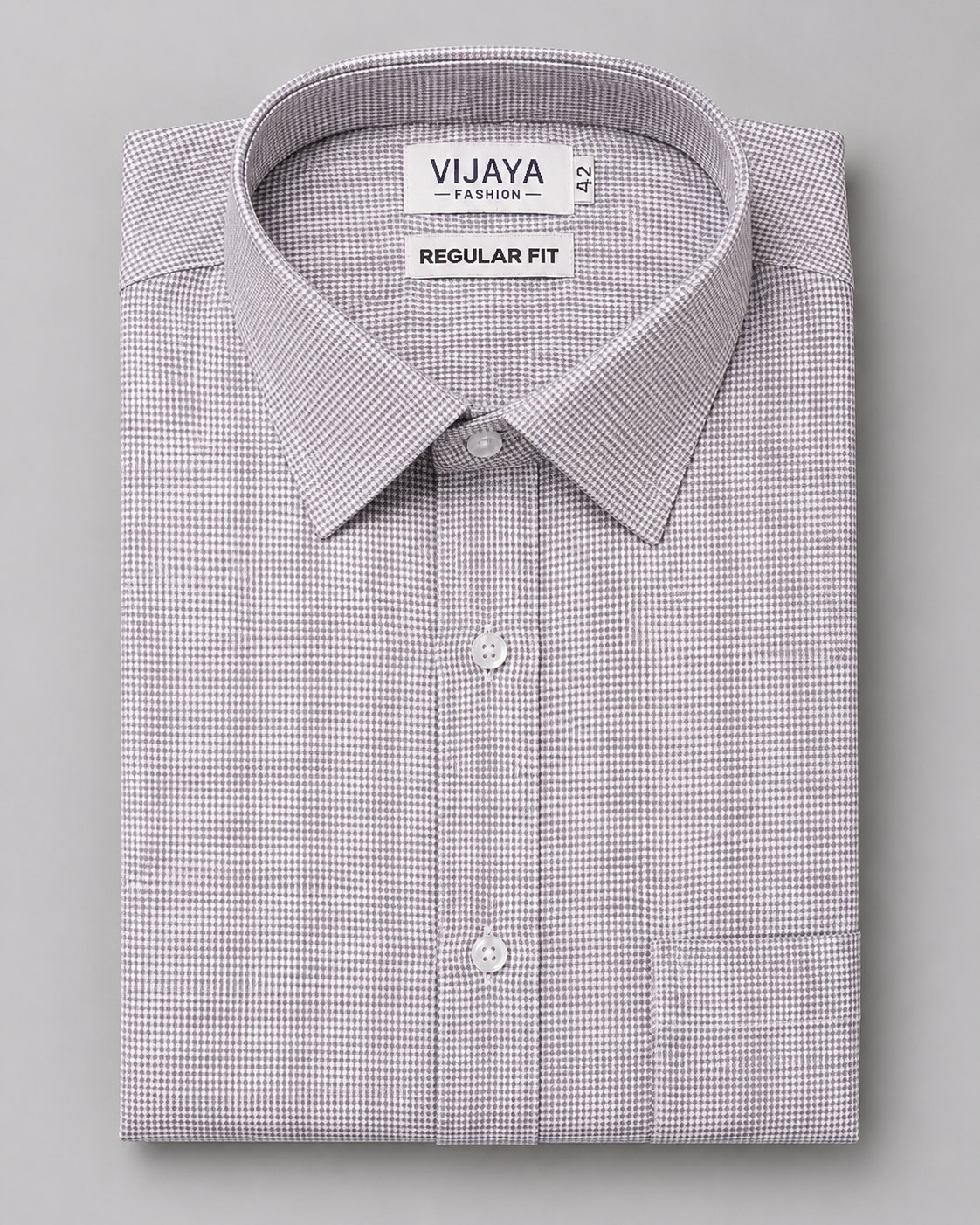 Men's Premium Micro Check Regular Fit Shirt
