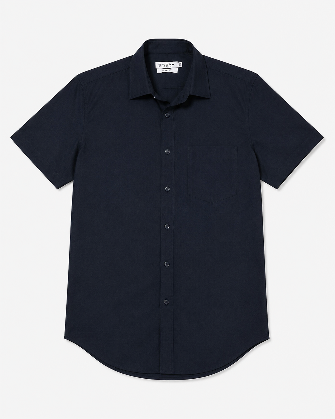 Evora Men's Midnight Navy Half Sleeve Shirt