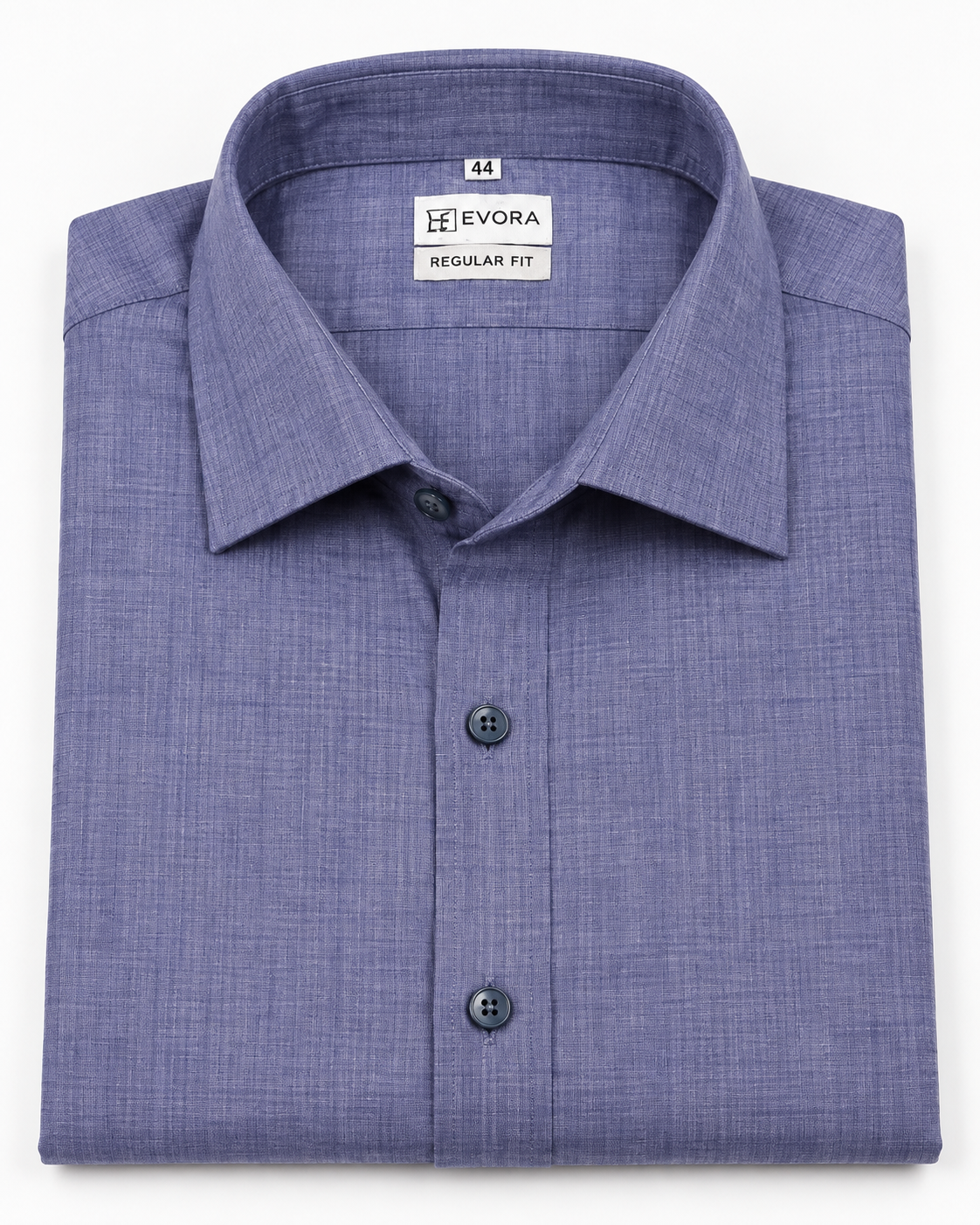 Dusty Lavender Purple Textured Cotton Full Sleeve Regular Fit Shirt
