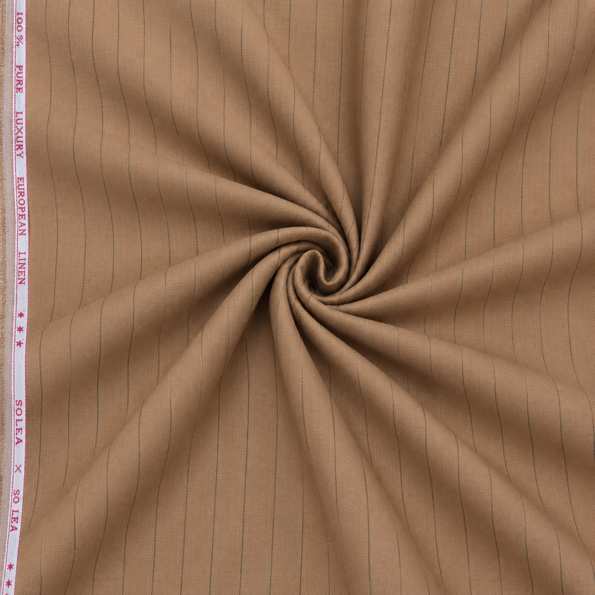100% Pure European Linen Striped Shirt Fabric