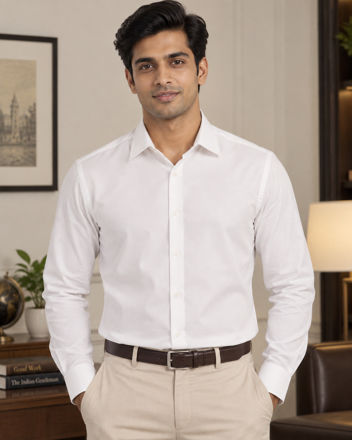 Siyaram's Global Venture Premium 100% Cotton by Cadini Italy Shirt Fabric