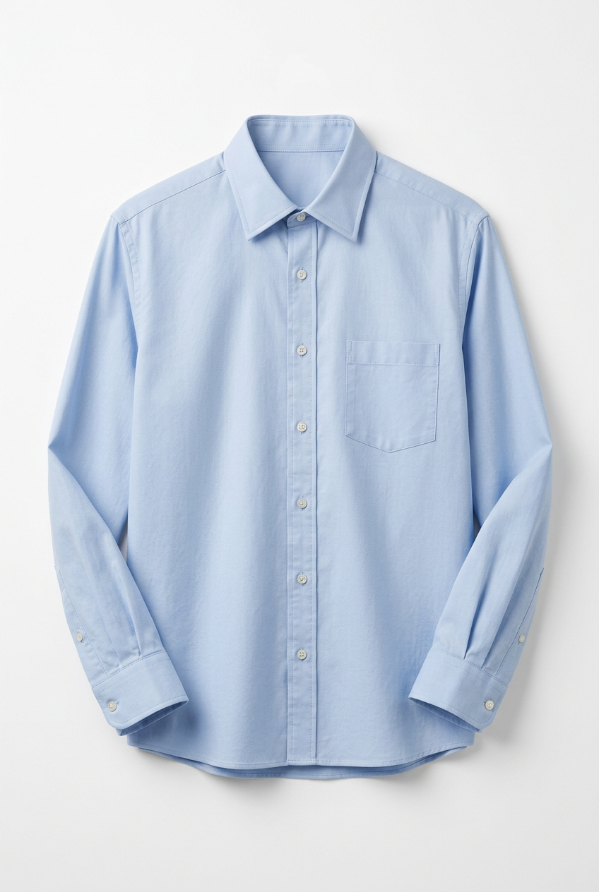 Light Blue Comfort Fit Shirt 100% Cotton